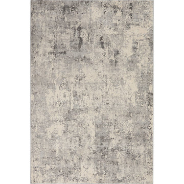Rustic Textures RUS07 Modern Abstract Distressed Shimmer Carved Hi-Low Textured Durable Polyblend Short-Pile Grey/Cream/Charcoal/Beige Rug-Nourison-Rug Love - The Most Loved Rug Store